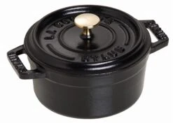 Staub Mini Round Cocotte 0.25QT Black Matte