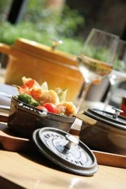 Staub Mini Round Cocotte 0.25QT Black Matte -Chef Knife Shop 1101025 4