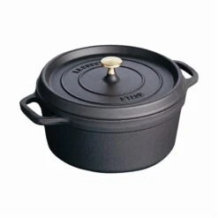 Staub Round Cocotte 5.5QT Black Matte