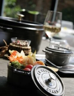 Staub Round Cocotte 5.5QT Black Matte -Chef Knife Shop 1102625 8