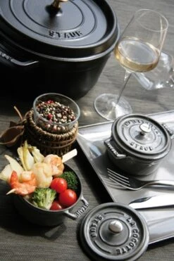 Staub Round Cocotte 9QT Grenadine -Chef Knife Shop 1103087 10