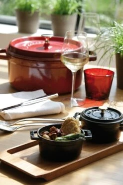 Staub Round Cocotte 9QT Grenadine -Chef Knife Shop 1103087 9