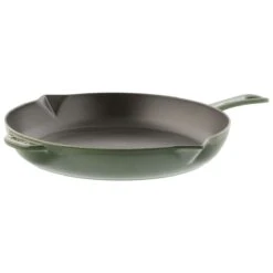 Staub Cast Iron 12 INCH Frying Pan, Basil Color