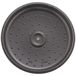 Staub Cast Iron 3.5-qt Braiser - Graphite Grey -Chef Knife Shop 13003018 5