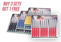 BUY 3 SETS, GET 1 FREE (Set Of 12 Pointed Tip) -Chef Knife Shop ABHP 12 RLX B3G1F 4