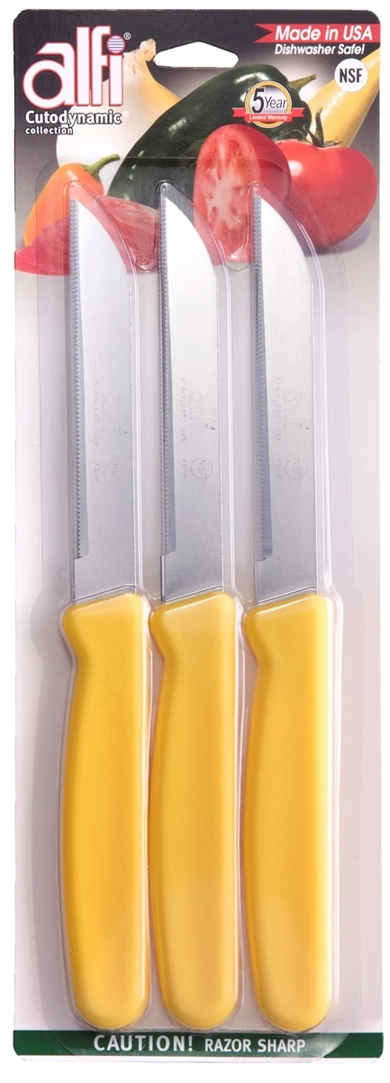Alfi Cutodynamic High Performance All-purpose Made In USA Knives (Set Of 3 Pointed Tip) 4 Alfi Cutodynamic High Performance All-purpose Made In USA Knives (Set Of 3 Pointed Tip) - Image 4