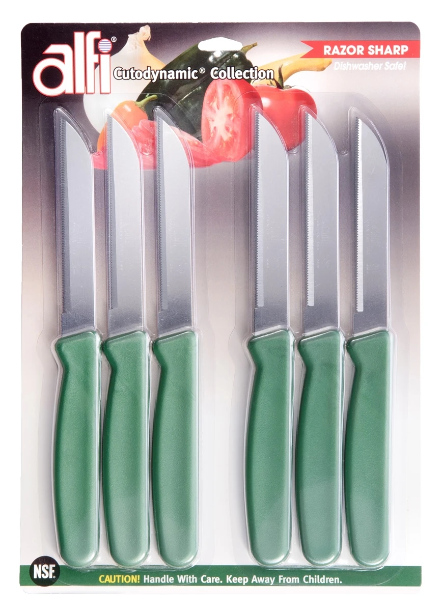 Alfi Cutodynamic High Performance All-purpose Made In USA Knives (Set Of 6 Pointed Tip) 1 Alfi Cutodynamic High Performance All-purpose Made In USA Knives (Set Of 6 Pointed Tip)