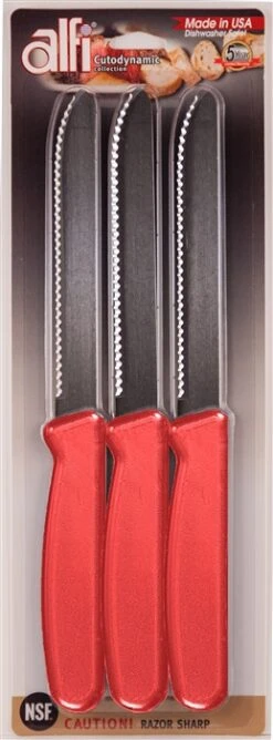 Alfi Cutodynamic High Performance All-purpose Made In USA Knives (Set Of 3 Rounded Tip) -Chef Knife Shop ABHR 3 RLX 5