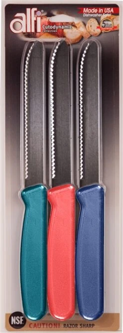 Alfi Cutodynamic High Performance All-purpose Made In USA Knives (Set Of 3 Rounded Tip) -Chef Knife Shop ABHR 3 RLX 9