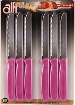 Alfi Cutodynamic High Performance All-purpose Made In USA Knives (Set Of 6 Rounded Tip) -Chef Knife Shop ABHR 6 RLX 4