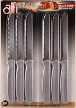 Alfi Cutodynamic High Performance All-purpose Made In USA Knives (Set Of 6 Rounded Tip) -Chef Knife Shop ABHR 6 RLX 6
