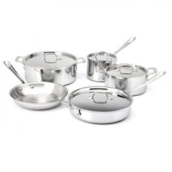 All-Clad® 9 Piece Stainless Cookware Set