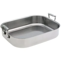 16 X 13 X 3" All-Clad® Stainless 3-PLY Bonded Roti Pan -Chef Knife Shop AC5016 4