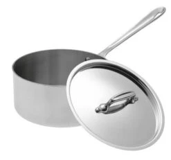 8 X 3 9/16" 3 QT All-Clad® Stainless Sauce Pan With Lid