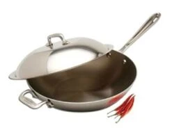 12 X 3" 4QT All-Clad® Stainless Chef's Pan With Lid