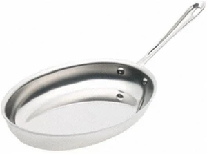12 X 8 1/2" All-Clad® Stainless Oval Skillet 1 12 X 8 1/2" All-Clad® Stainless Oval Skillet