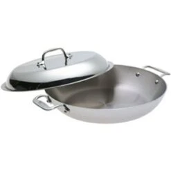 13 X 2 1/2" 4QT All-Clad® Stainless Braiser Pan With Lid