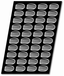 Demarle Flexipan 1.5 Oz Madeleine Tray, 40 Molds, 3-5/16 X 2 X 11/16
