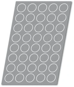 Demarle Silform® 40-Cavity Traditional Bread Roll Mold -Chef Knife Shop SF 00115 4